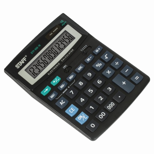 Калькулятор настольный Staff STF-888-16 16 разрядов 250183 фото 3